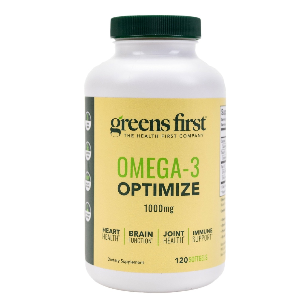 Zelená První Omega-3 Optimalizace Denní dodatek - Ultra- Pure, Potent Marine Oil - pro srdce, mozek a společné zdraví - Vysoká EPA / DHA - Imunitní podpora - 850mg (120 Softgels)