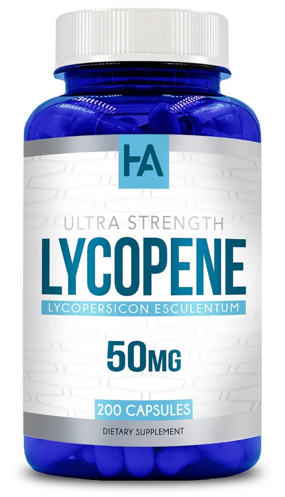 Přirozeně odvozené Lycopene dodatek 124; Tomato based Lycopene 50mg Antioxidant a karotenoid dodatek pro srdeční a prostatní podporu 124; Vegan Non- GMO & Made in US cGMP Labs (200 Veggie Kapsle)