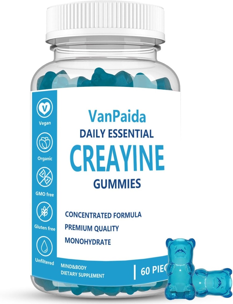 Kreatinové gumové Monohydrát, Žvýkačka Monohydrát, Muscle Boost, Energy Boost, Předcvičení Dodatek, Vylepšené výbuchy, Vegan, Podpora růstu svalů, Zotavení a výkon, Gluten zdarma
