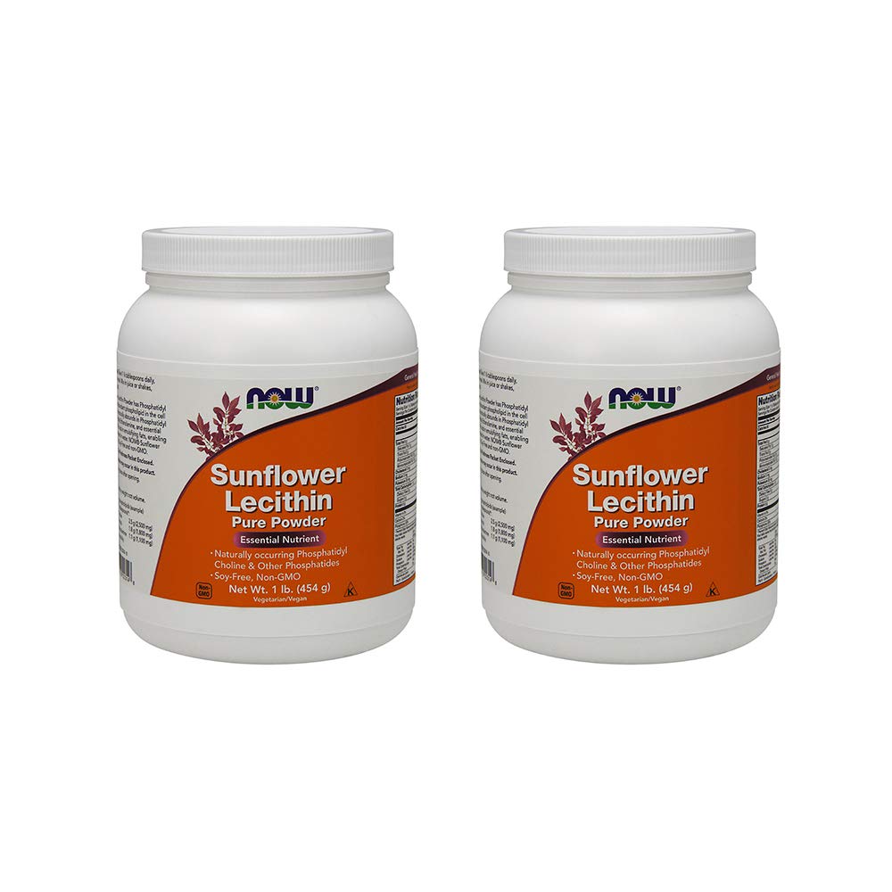 Nyní potraviny nyní potraviny, (2 balení) slunečnice Lecithin, čistý prášek, 1 LB (454 g)
