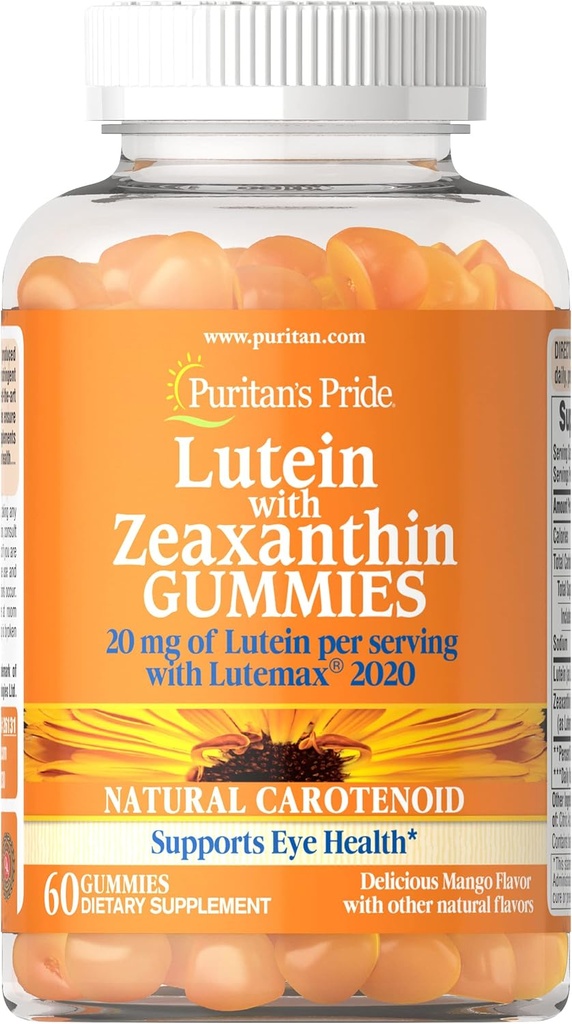 Puritan 's Pride Lutein with Zeaxanthin Gummies, 60 Count