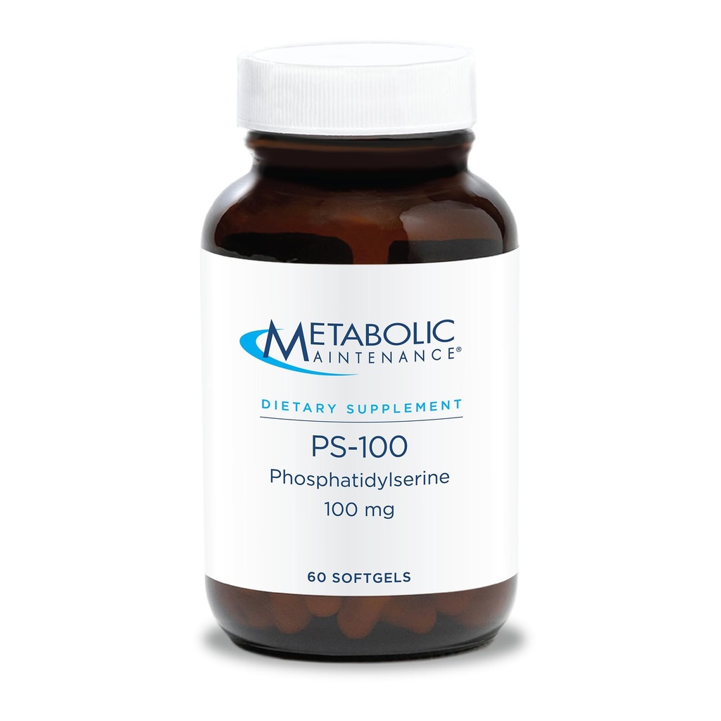 Metabolická údržba PS- 100 Fosfatidylserin, 100mg - doplněk k podpoře normální paměti + rozpoznávání, podpora klidového spánku (60 Softgels)