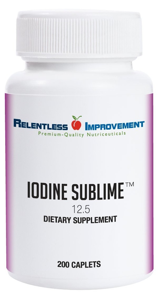 Jod Sublime ® 12.5mg 200 High- Biologicky dostupné Kapsle s iodidem draselným pro podporu štítné žlázy a metabolizmu Porovnejte s Iodorálním 12, 5