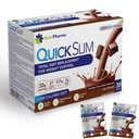 Rychlé Slim Strava Náhradní Shake pro hubnutí, 30 Služeb, 20g Protein, 27 Vitamíny & Minerály, Dietní Vláknina, Nízký karb, gluten zdarma (Double Chocolate, 30 Sachets)