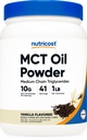 Nutricost Premium MCT Oil Powder (1 LB, Vanilla) - Nejlepší pro Keto, Ketosis a Ketogenní diety - Nulové čisté sacharidy, Non- GMO a gluten zdarma, střední řetězec Triglycerid