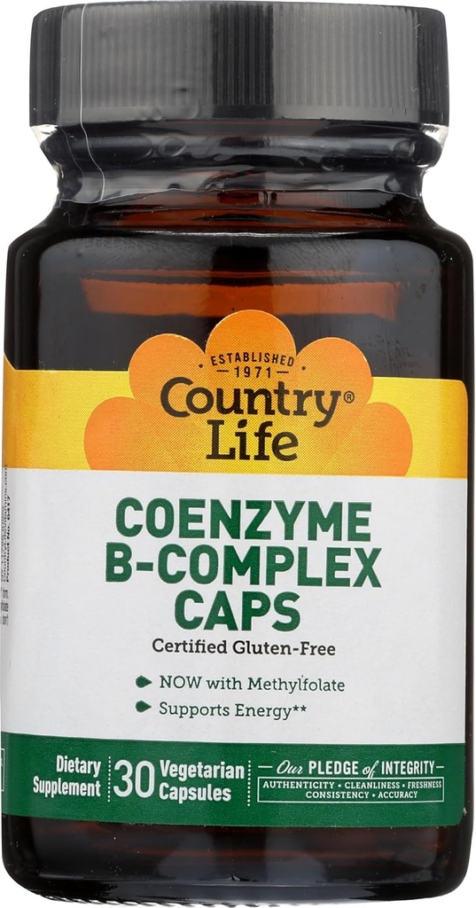 Country Life Koenzym B Complex, 30- Počet
