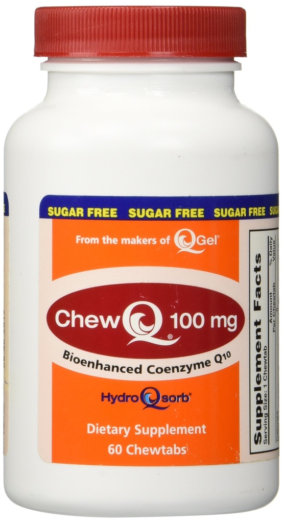 100 mg Žvýkačky CoQ10 (60 hrabě) * Využívá pokročilou technologii k dodání 800% větší absorpce než standardní CoQ10 * Purest CoQ10 dodatek na trhu * Vegetarian Friendly * Gluten zdarma