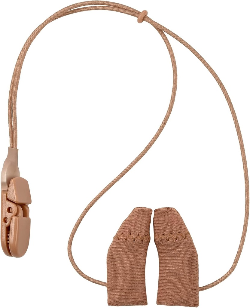 Ochránce sluchových pomůcek a klip - Corded Fabric Cover with Clasp Protects from Dirt Dust Sweat & Moisture Reduces Wind Noise & Prevents Loss Most (1-Inch, 1.25-Inch, 2-Inch) BTE zařízení