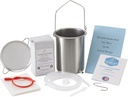 PureLife Coffee Enema Kit- Made in USA - Vše, co potřebujete Kit - 2 Qt USA Stainless Steel Enema Bucket - Laborated Organic Enema Coffee - Mold, Fungus, Mycotoxin Free - 1 libra - Coffee Strainer