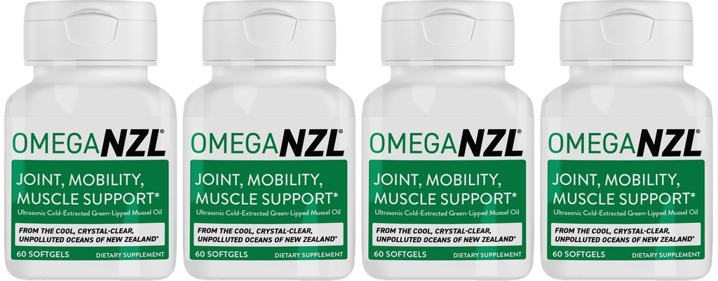 Original Omega-3 Joint Support Supplement, Best Natural Muscle Relief, Green- Lipped Mussel Oil, 240 Softgels, No Fishy After taste