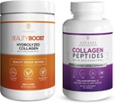 VITASEI Collagen Wellness Bundle - Hydrolyzované kolagen Peptidy Prášek & kolagen Peptid Kapsle s vitaminem C & Resveratrol - Podpora pro vlasy, kůži, nehty, kosti, & spony