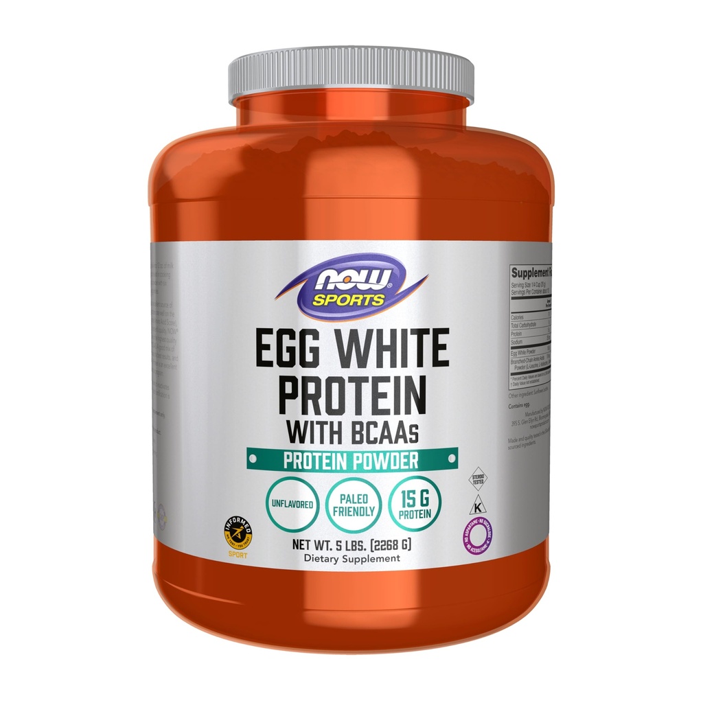 Vaječný bílý protein nyní potraviny 5 lbs prášek