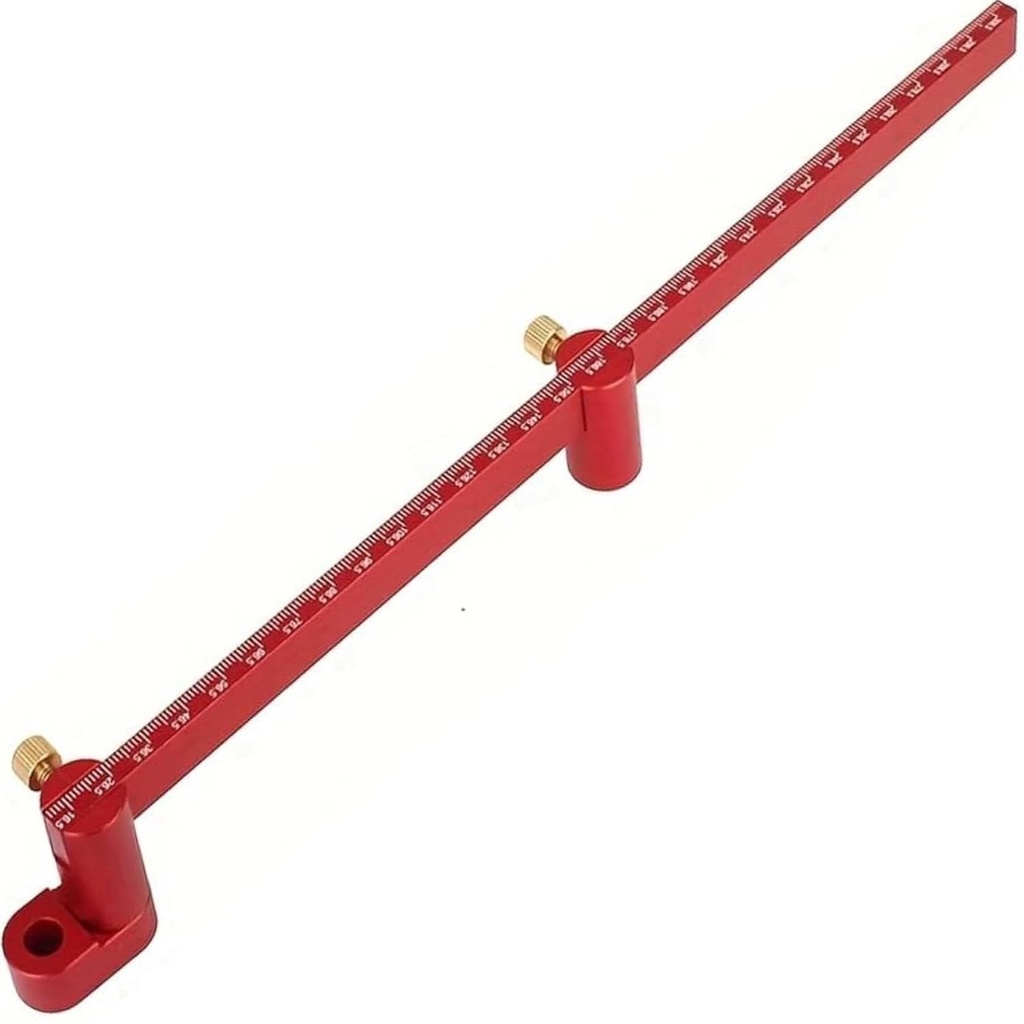 300mm dřevěný kompas nástroj, dřevozpracující kompas Scriber, Velký kompas pro skládání dřeva, Circle Compass sklápěcí kruh Ruler Značení Gauge Kruh Marking Tool - Červená