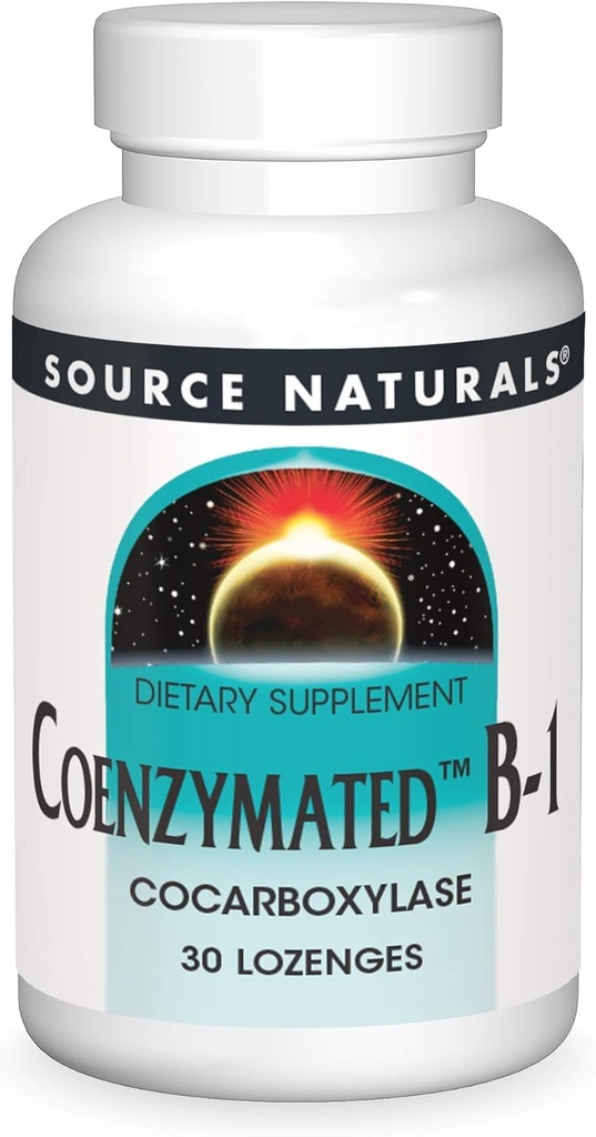 Zdroj Naturals Coenzymated B-1, Cocarboxylase, 25 Mg, 30 Počet