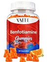 Benfotiamin 320mg gumové s 45 mg L- leucin doplněk: esenciální vitamin B1 komplex pro muže a ženy, non-GMO, Vegan & gluten- Free - podporuje metabolismus, energie a nervový systém zdraví