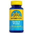 Nature 's Life Bytes & Prunes S124; 400mg Senna & Herbal Blend for Health Digestion Support S124; Non- GMO S124; 100 Tabs, 100 Serv.