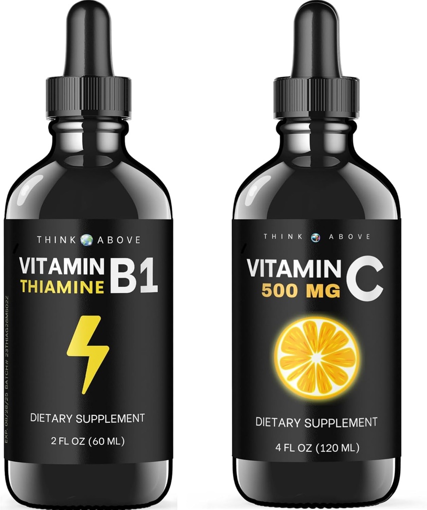Vitamin B1 Thiamin mononitrát - tekuté kapky - 2 oz