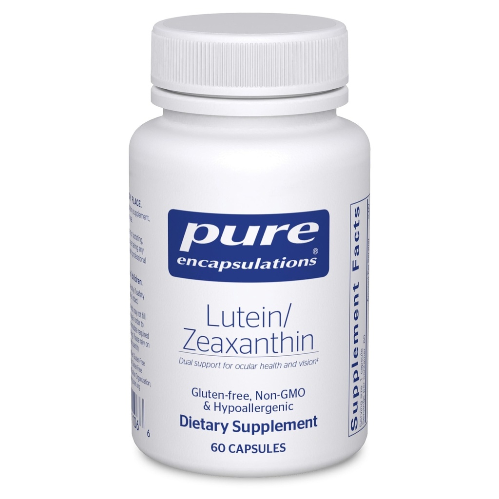 Čisté Enkapsulace Lutein & Zeaxanthin - Podporuje celkovou vizi * - Udržuje makulární pigment & Eye Health * - Antioxidant Support * - Vegan- Friendly & Non- GMO - 60 Kapsle