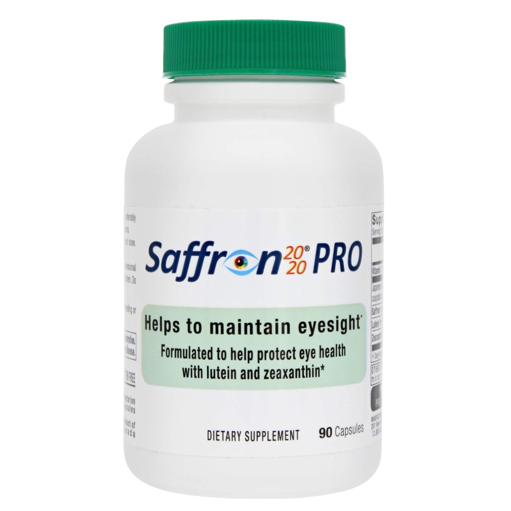 Saffron 2020-PRO dodatek se Saffron, Resveratrol, Zeaxanthin a Lutein - 90 Vegetariánské kapsle