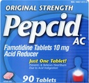 Pepcid AC Původní síla, 10 mg Famotidin for Heartburn Prevention & Relief, 90 ct