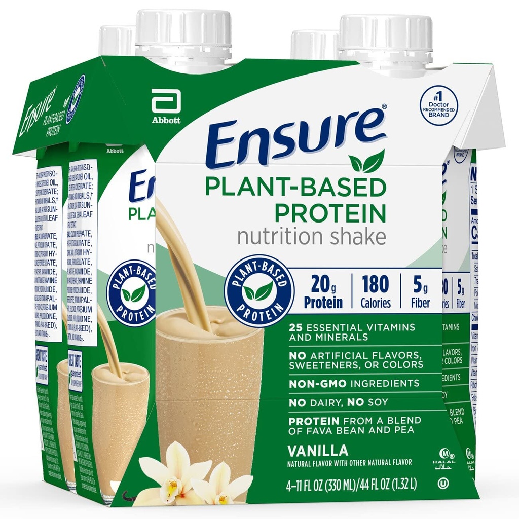 Zajistit rostlinný protein nutriční třepání Vanilla 11 Fl Oz každý (balení po 4)