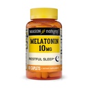 MASON NATURAL melatonin 3 mg s B6 & vápník, přírodní spánková pomoc, podporuje klidný spánek, 60 tablet