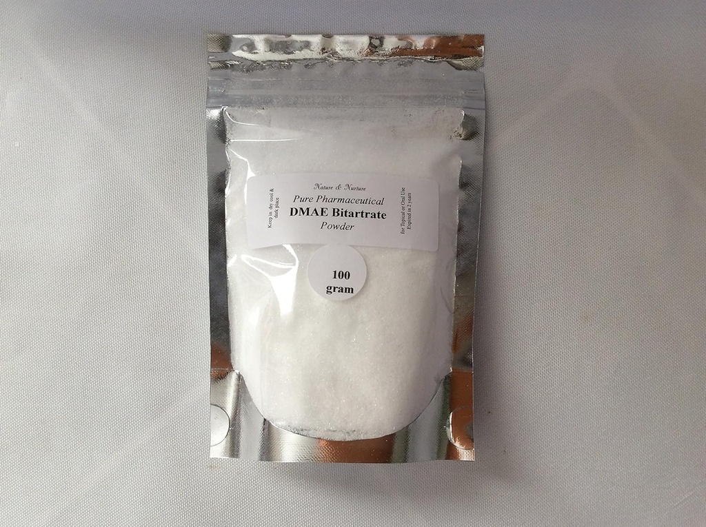 DMAE Bitartate Powder: čisté (100 gram) Zpřísnění kůže, Redukce vrásek Topical / Oral