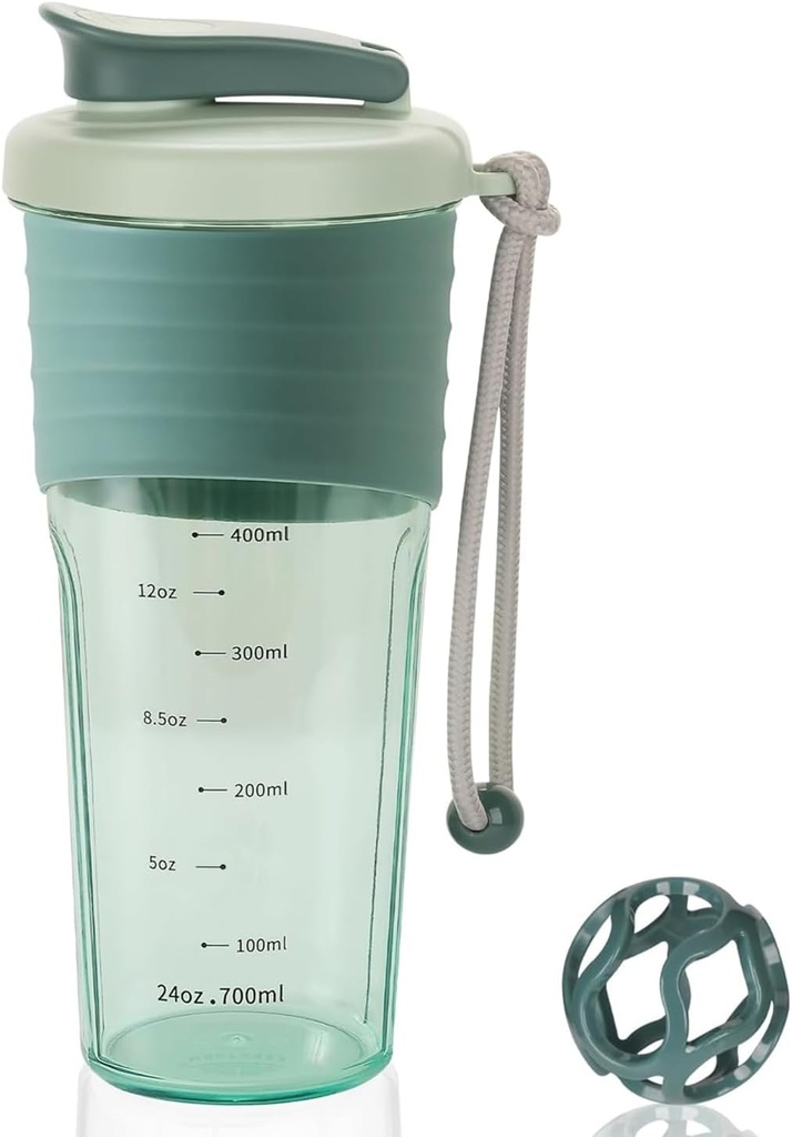 Lahvička na protein, Sportovní mixéry na proteinové mixéry s Whisk Ball, Mixer láhev, Přenosná předWorkout Syrovátkové proteinové nápoje pohár Shaker Midnight Blue