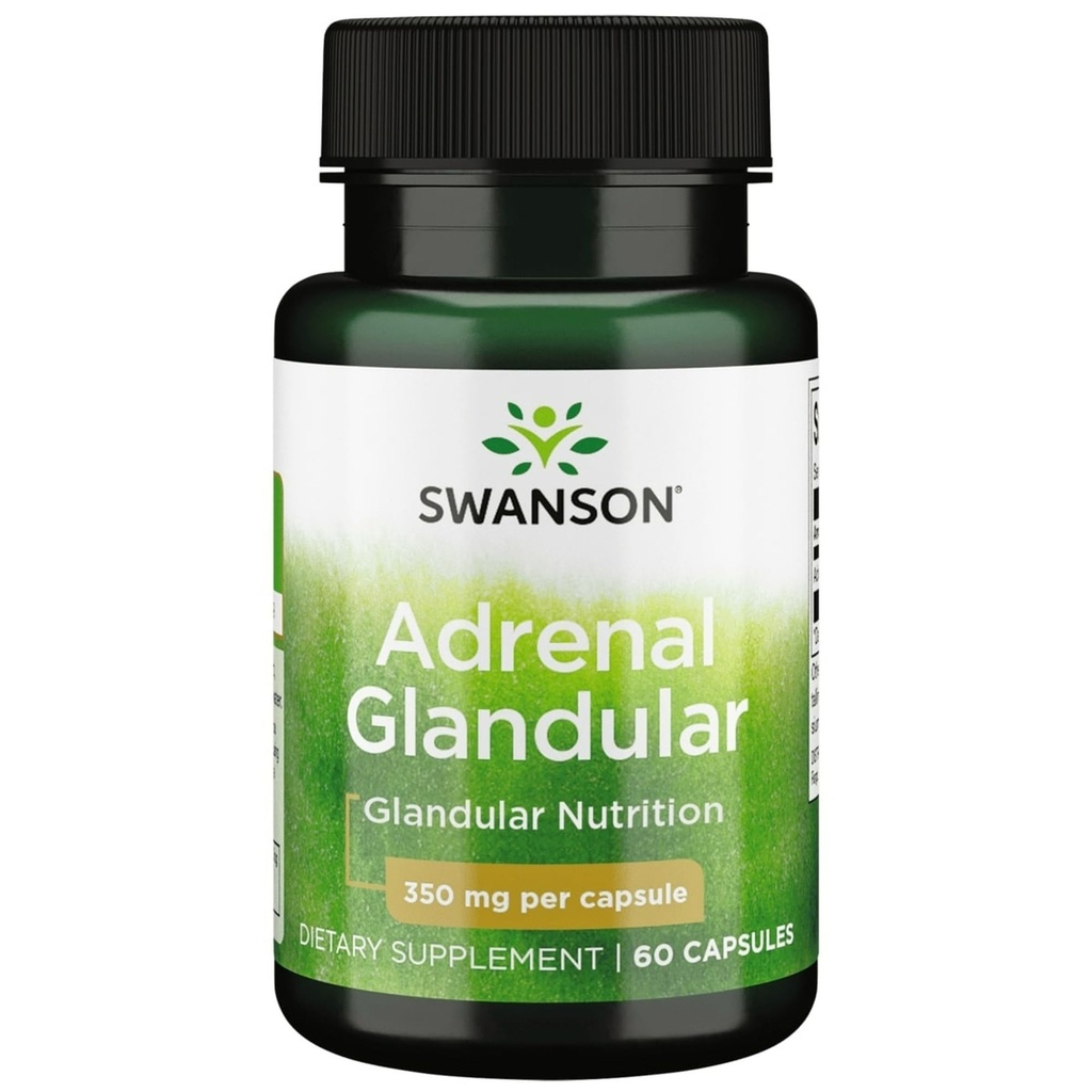 Swanson Adrenal Glandular 350 miligramů 60 tobolek