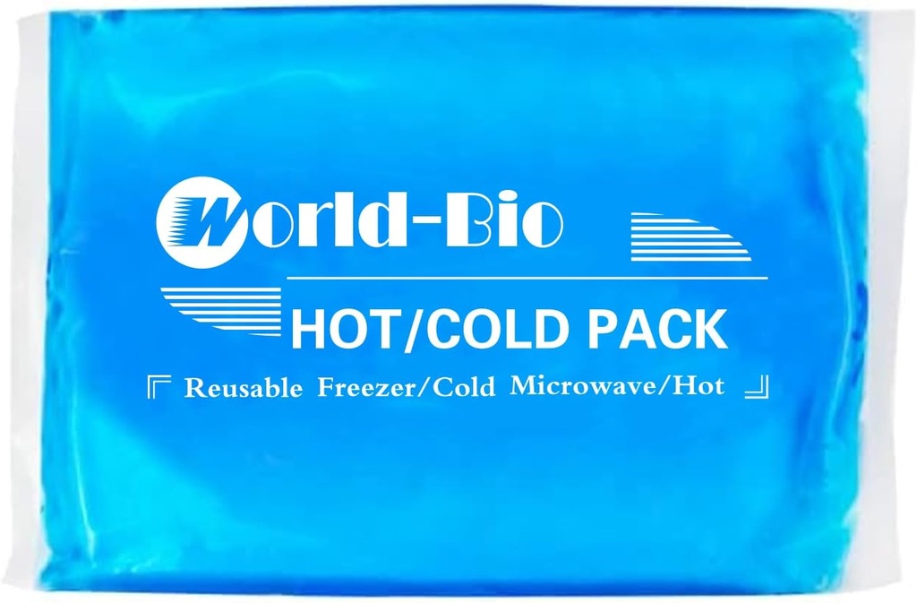 Velké ledové balíčky pro zranění opakovaně použitelný gel (8.3 "× 12.4"), Flexibilní studená krabička pro úlevu od bolesti, Hot / Cold Compress Therapy Gel Mrazicí balíček pro rameno, záda, nohy, kolena, chirurgie, otoky, zánět