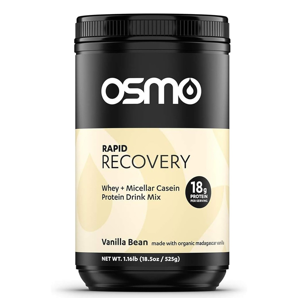 Osmo Nutrition Rapid Recovery Mix 124; Syrovátka izolát & Micelar Casein Powded Drink 124; Zrychluje Glycogen Restoration 124; Povoluje svalové opravy 124; Vanilla Crenola 124; Všechny přírodní ingredience 124; 14 Sloužení