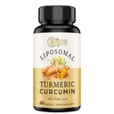 Lipozomální kurkumin dodatek 2000mg, 95% standardizovaný Curcuminoid Extract & Organic Root Powder s Piperine Black Pepper Fruit (15mg), 60 softgelů