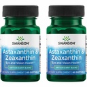 Swanson Astaxanthin & Zeaxanthin Eye Health Supplement for Screen- Heavy Professionals with 4 mg Astaxanthin & 4 mg OmniXan Zeaxanthin (60 Softgels, 2 Pack)
