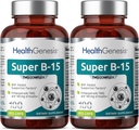 Super B- 15 100 Vcaps 2 Pack - Niacin vápník Cholin Inositol DMG TMG - Podporuje zdravé hladiny kyslíku energie
