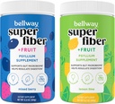 Bellway Super Fiber Powder + Ovoce, Sugar Free Organic Psylium Husk Powder Fiber Dodatek pro Regularitu, Bloating Relief & Gut Health, Non- GMO, Smíšené Berry & Lemon Lime