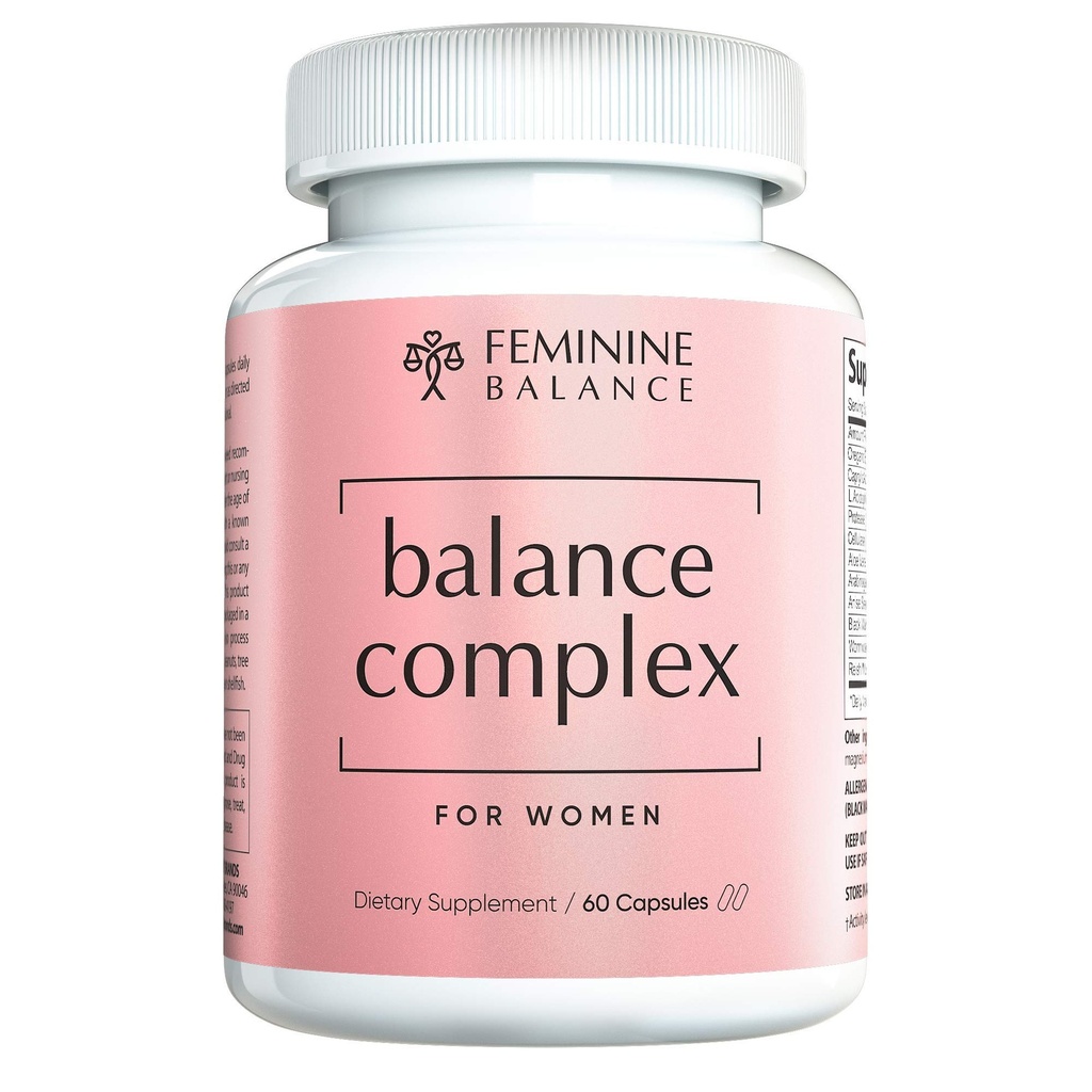 Balance Complex 17- in-1 Vaginální zdraví 100 Bilion Probiotika pro ženy pH Rovnováha s Cranberry & D- Mannose cruin124; Podpora močové trakt Zdraví pro Vaginální zápach & Vaginální Flora, 60 Kapsle