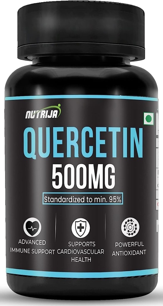 Quercetin 500mg Kapsle - Standardizované na 95% Capsule 124; Vysoce purifikovaný a biologicky dostupný dodatek CUP124; Přírodní bioflavonoidy a silné antioxidanty (30 Kapsle)