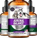 Pet Adrenal Support for Dogs & Cats - Vyrobeno v USA - Cushings Treatment for Dogs - Cat & Dog Supplement for Ledviny Support - 2 Fl Oz