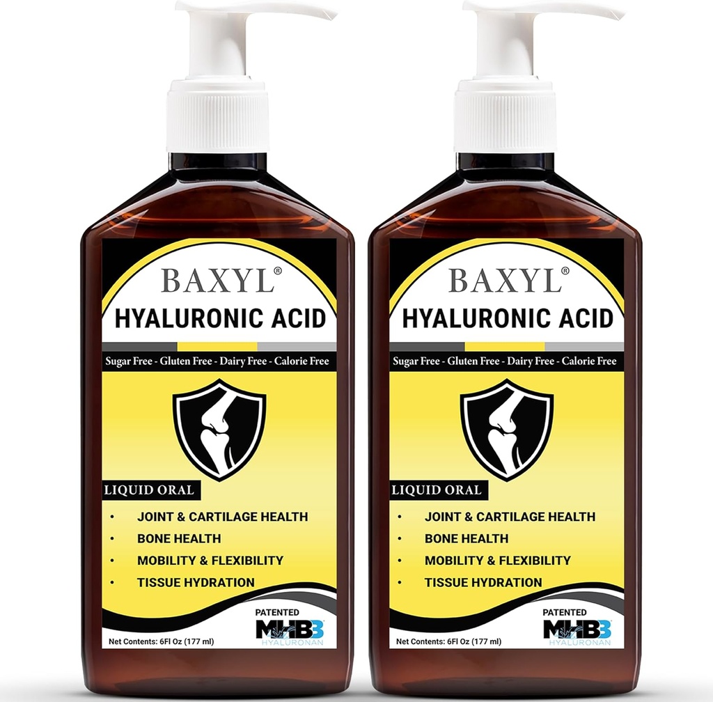 BAXYL Liquid Hyaluronan Acid Supplement for Joint Relief - 6 oz. (Balení po 2)