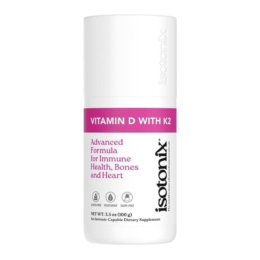 Isotonix Vitamin D s K2, Promotes Normal Bone Mineral Hustota, Promotes Zdravé Artery, Pomáhá udržet kostní zdraví, Podporuje imunitní zdraví, trh Amerika (30 Služeb)