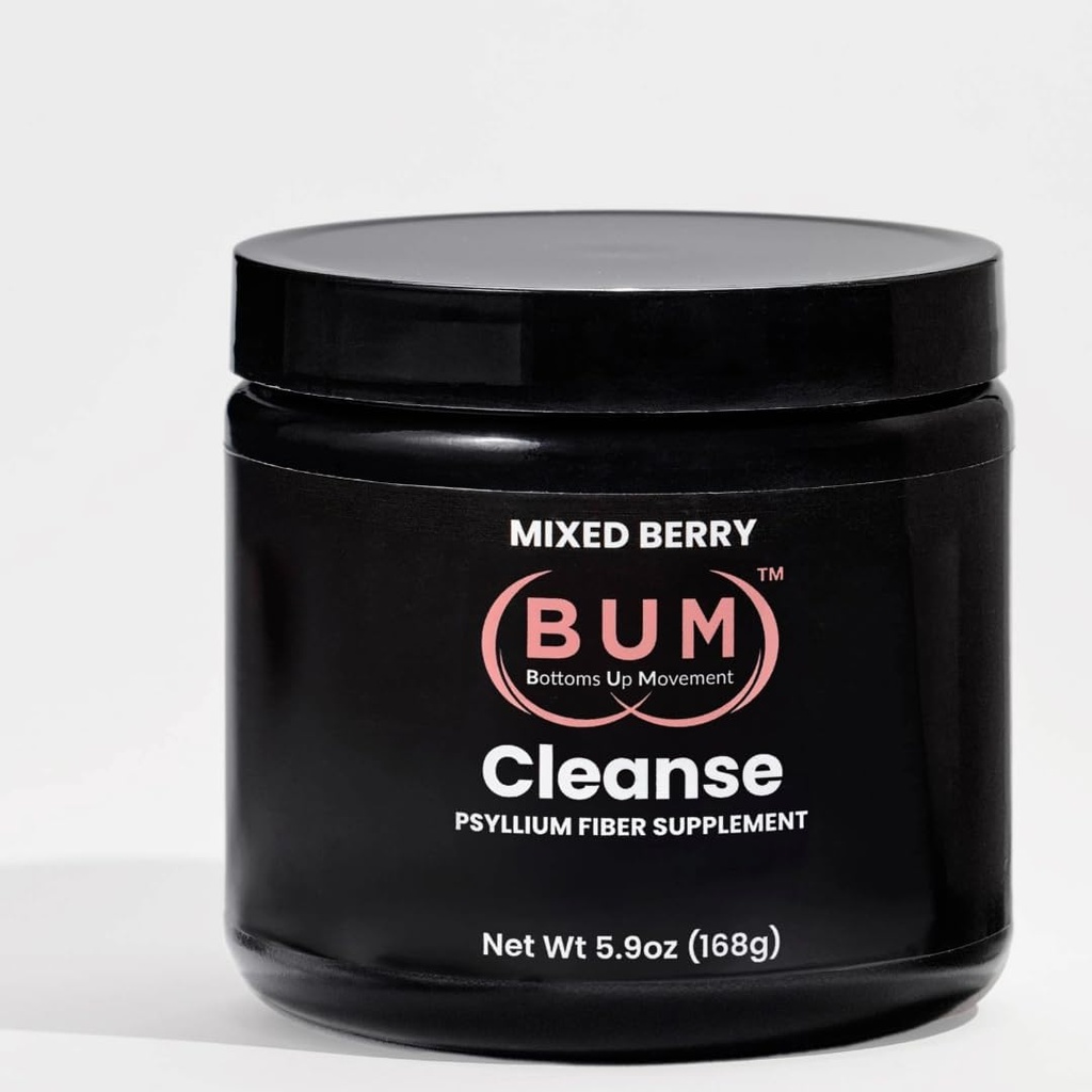(Bum) Psylium Husk Fiber Powder, Smíšený Berry Ochucený nápoj se Stevia, Colon Cleanse for Bloating Relief & Digestive Health, Denní Soluble Fiber Supplement, Cukr & gluten zdarma, Vegan, 30 Služeb
