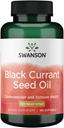 Swanson Black Currant Seed Oil - Herbal Supplement Podpora imunitního systému a srdečního zdraví - Natural Formule Supporting Joints Health - (180 Softgels, 500 mg každý)