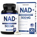 NAD dodatek (500 mg 95% čisté NAD + Per Serving) NMN dodatek, NAD Nicotinamid Riboside Support (Třetí strana testována, Vegan Safe, Non-GMO, No Fillers, & Made in the USA - 30 Vegan Kapsle)