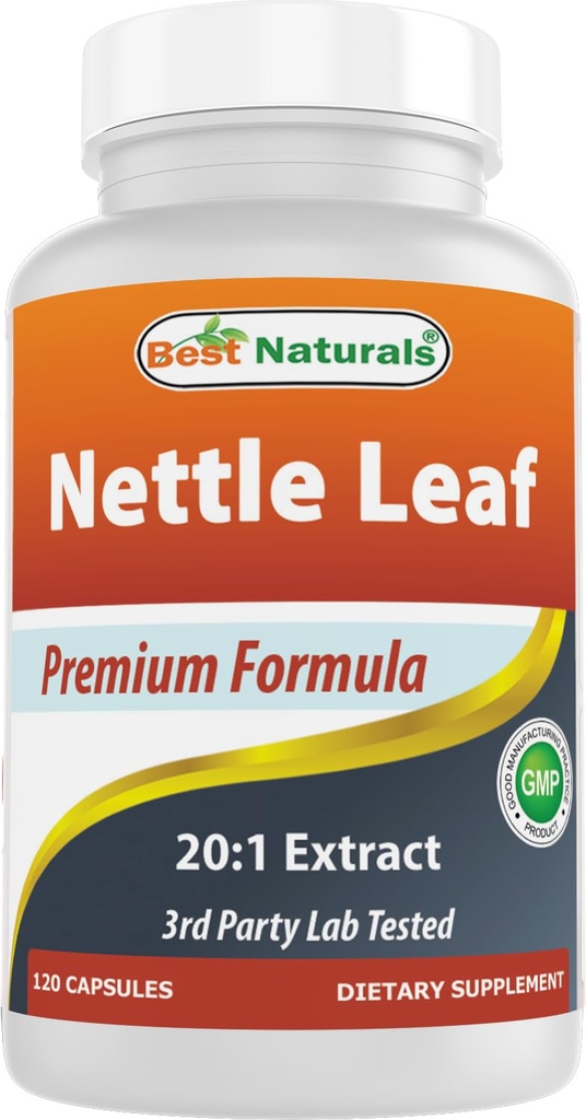 Nejlepší Naturals Nettle Leaf Extract 5000 mg Ekvivalentní per Servin- 120 Kapsle