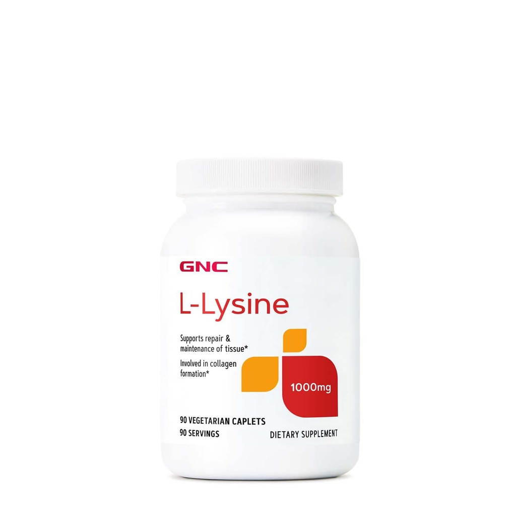GNC L- Lysin 1000mg - 90 Vegetariánských tablet (90 porcí)