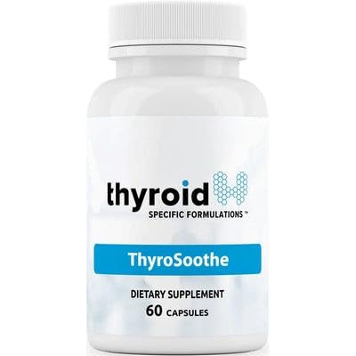 ThyroSoothe - Doplněk pro podporu štítné žlázy - Přírodní vzorec pro hypertyreózu a Graves 'Stav - Zahrnuje selen, vitamin C, Lemon Balm pro celkové zdraví štítné žlázy - 30 denní zásobování