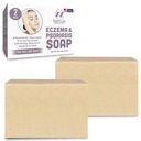 Eczema mýdlo Bar pro obličej a tělo - Všechny přírodní Dermatitida, Psoriáza řešení pro suché ltchy Flaky kůže Relief - Jemné detoxikační, Anti- Itch, Čištění Skin Care Remedy - Eczema mýdlo Bar Made in USA