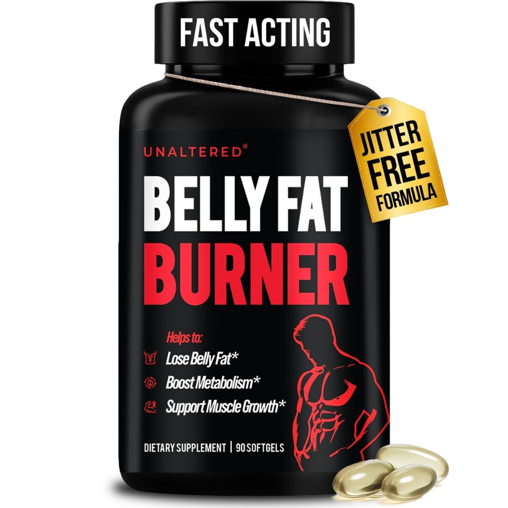 NEALTERED Belly Fat Burner pro muže - Přírodní hubnutí pilulky na podporu sníženého tělesného tuku, konzervace svalové hmoty a zdravý metabolismus - CLA doplněk stravy - 90 Softgel Kapsle