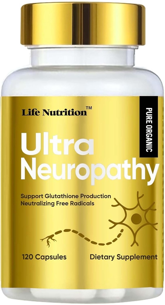 120 Capsules- Neuropatie Podpora Nerve Spasitel Dodatek s 600 mg Čistá kyselina alfa Lipoic, Opevnění Nervy v prstech, ruce, prsty, a nohy - Nejlepší Periferní pomoc Podpora