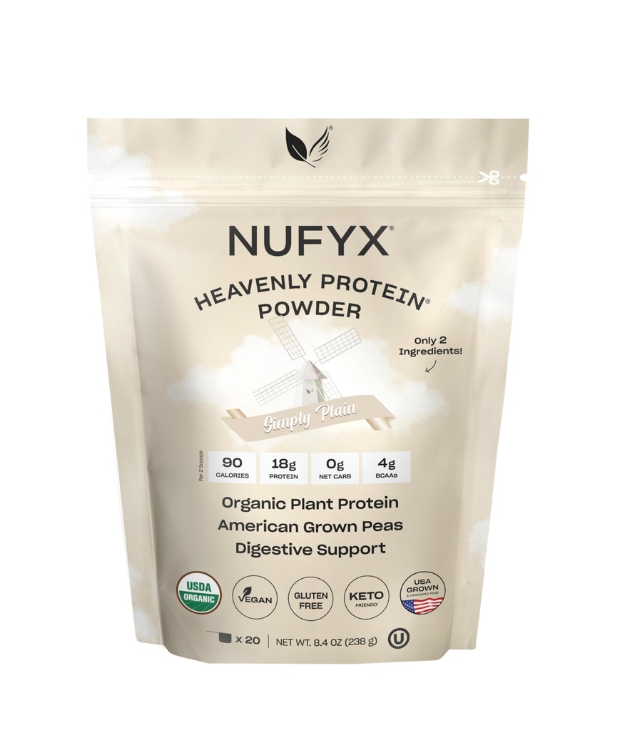 NUFYX Nebeský proteinový prášek (Simply Plain, 20 Scoops)